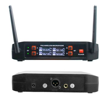 T66麥克風UHF一拖四K歌舞臺演出會議卡拉OK動圈話筒無線聲卡【Snowbelle優選】