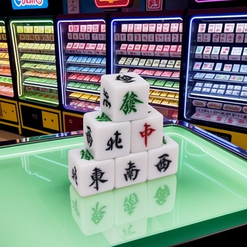 <國士無雙> 22mm 24mm 30mm 風位骰子 麻將骰子 六面骰子 東南西北中發 方角骰子 多面骰子 骰盅用骰子