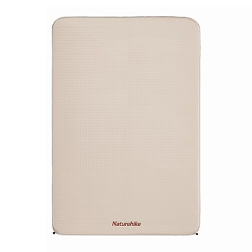Naturehike 挪客 布穀/方型自動充氣墊 春亞紡/海綿填充 NH20DZ002 定制款  雙人(200 x 135 x 3cm)  杏仁黃