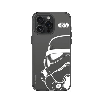 iPhone 15 Pro Max Clear 酷墨灰 - 迪士尼-星際大戰 Star Wars - 星際大戰 – 風暴兵白線條