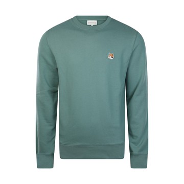 Maison Kitsune - Teal Grey Cotton Sweatshirt