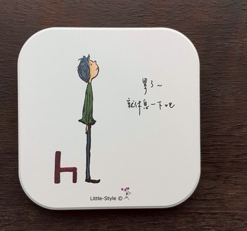 吸水杯墊-後面有我在