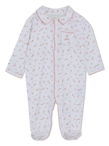 Marie-Chantal - flower-print cotton pajamas - kids - pure cotton - 3 - White