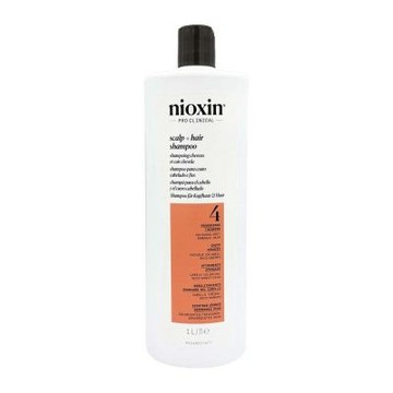 NIOXIN耐奧森 卓冠公司貨 4號潔髮露1000ML 髮量明顯較少/染燙受損髮  (附壓頭)