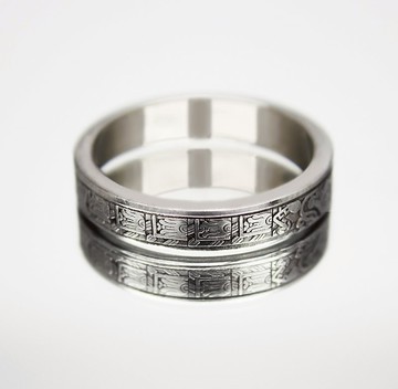 墨西哥硬幣戒指 5 比索 2001-2012 墨西哥硬幣戒指男士硬幣戒指