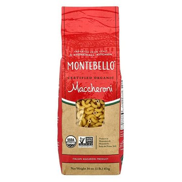 Montebello, 有機通心粉，16 盎司（454 克）