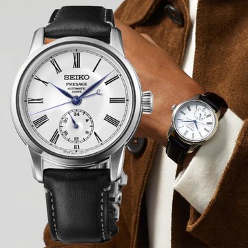 SEIKO精工 PRESAGE 職人工藝 職人工藝 琺瑯 三日鍊 機械腕錶 6R5H-00D0Z/SPB495J1