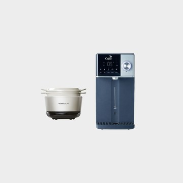 【1+1超值組】Vermicular MINI IH 琺瑯電子鑄鐵鍋 (海鹽白/飛魚銀/松露黑)+OASIS 極沁冰溫瞬熱RO濾淨飲水機IF-301A