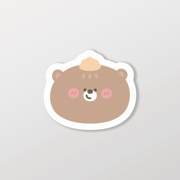豆沙熊/HAppiNess/車貼、軟磁 SunBrother孫氏兄弟 防水貼紙 車貼貼紙