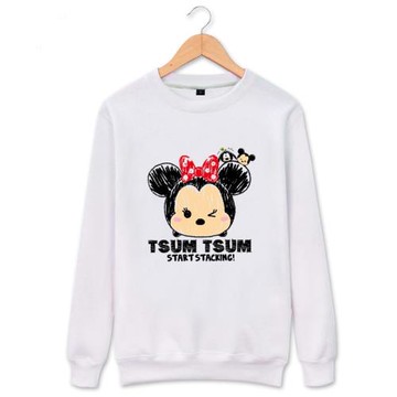 2023秋冬寬松韓版情侶套頭衛衣 卡通圖案外套 班服