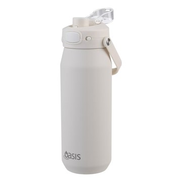 澳洲 Oasis 三層陶瓷彈蓋保溫瓶 750ml (燕麥白) 保溫杯 水壺 水瓶