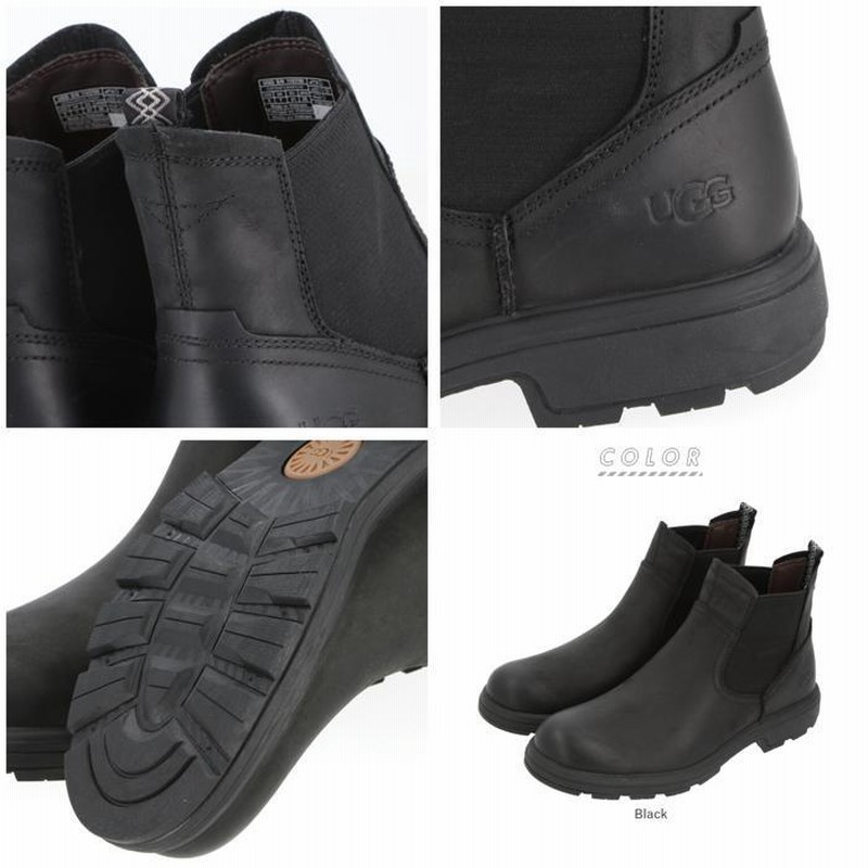 ☆ Black ☆ US7 UGG アグ メンズ 通販 ブーツ 本革 天然皮革 シープ