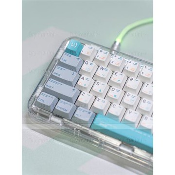 設計師PS鍵帽熱升華pbt原廠高度Mac極簡風61/64/68/84/87/98/104