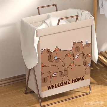 臟衣簍 衣服收納家用衣簍防水衣物玩具可折疊鐵架ins臟衣籃浴室