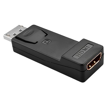 Line Q DisplayPort轉HDMI 公對母 迷你轉接器 即插即用 鍍鎳合金 1080P  10509001  1個