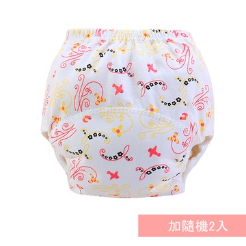 JoyNa - 薄款學習褲 戒尿布必備 吸水隔尿褲-3件入-小花+隨機2入