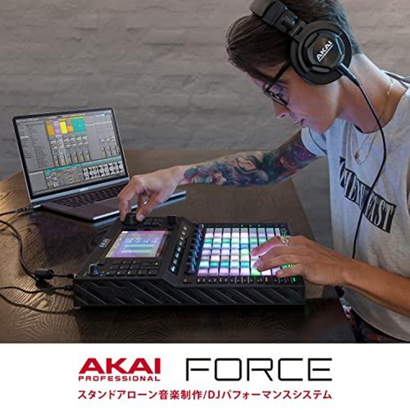 Akai Pro音楽制作 スタンドアローン DJパフォーマンス タッチセンサー搭載 Ableton Live 7インチディスプレイForce 