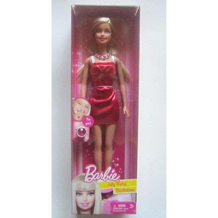 Birthstone July Barbie バービー Doll Red Ruby For Birthdays in