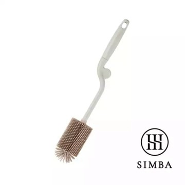 【Simba 小獅王辛巴】超柔無垢白金矽膠旋轉奶瓶刷  小麥