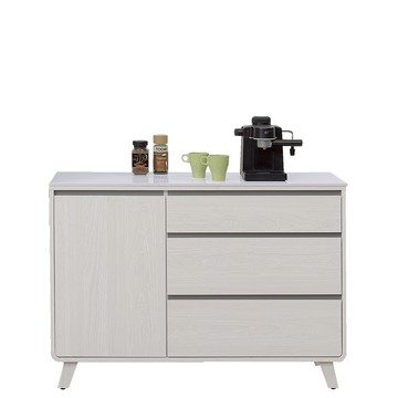 【Hampton 漢汀堡】納沙4尺岩板收納櫃下座(櫃子/收納櫃/置物櫃/餐櫥櫃)