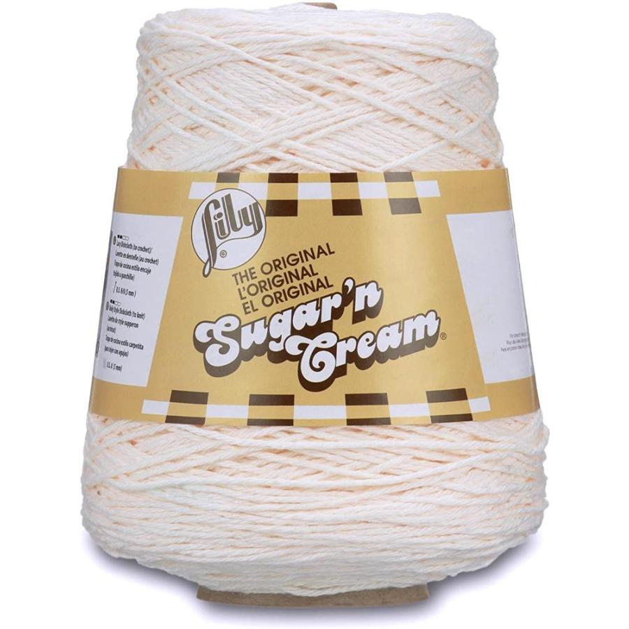 Lily Sugar N Cream Cones Soft Ecru Yarn Pack of 14oz 400g Cotton #4