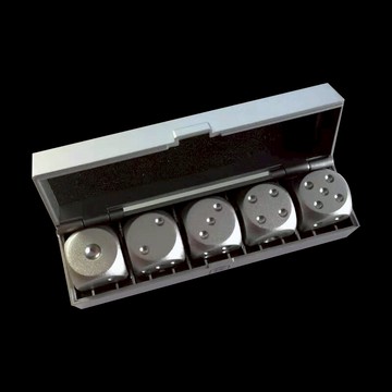 鋁骰子16MM方形骰子圓角骰子套裝鋁篩子搖色子多色篩子酒水骰子