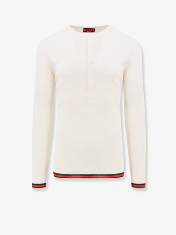 Ribbed silk sweater - GUCCI - gender_Man