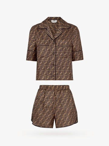 Silk pajamas with ff motif - FENDI - gender_Woman