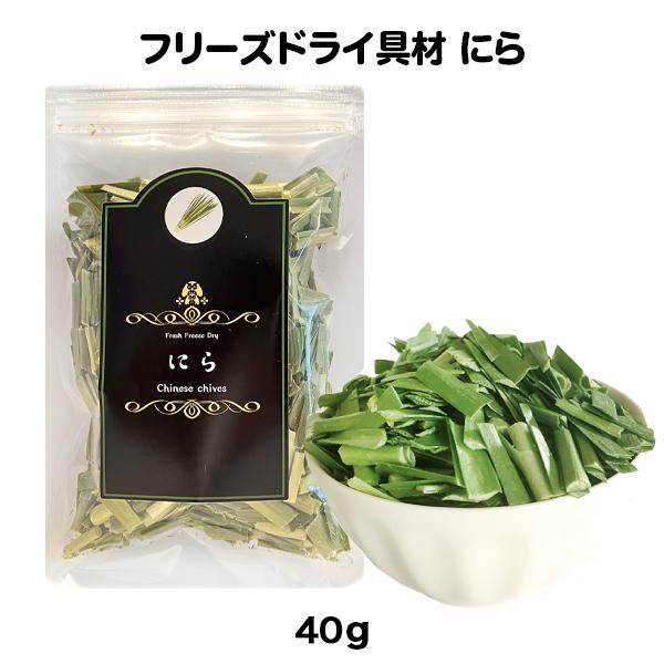 にら 大袋 フリーズドライ スープ みそ汁 具材 調味料（40ｇ）