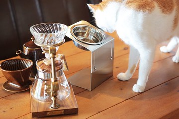 可上下調整的 微斜底座【大】可水洗不鏽鋼飼料架