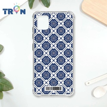 TRON 三星 NOTE 10 LITE 幾何復古花磚C款 四角防摔載具殼 軟殼 手機殼