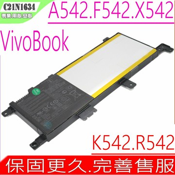 ASUS C21N1634 電池 華碩R542 R542UA R542UQ R542UN R542U A542 A542U A542UF A542UN