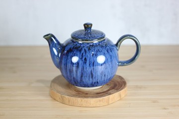 【送禮好物】240ml 湛海 天目釉 圓滿茶壺 鶯歌名家葉敏祥作品