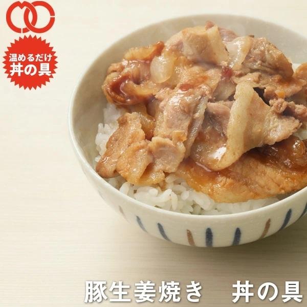 送料無料 簡単便利 温めるだけ 豚生姜焼き丼 丼の具 （ 100食 パック ） 仕送り