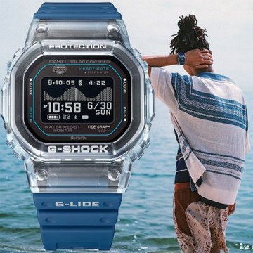 CASIO 卡西歐 G-SHOCK 測心率多功能藍牙電子錶 手錶 學生錶 開學換新季 送禮推薦-藍 GBX-H5600-2
