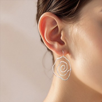 美國設計師 | 薔薇花造型歐美風耳環 手工耳環 台灣製