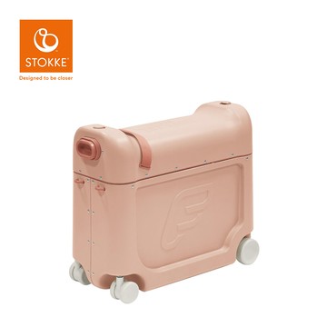 Stokke - 挪威 JetKids 多功能兒童飛機睡床行李箱-珊瑚粉