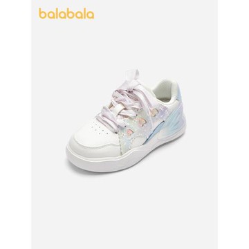 巴拉巴拉童鞋兒童低幫板鞋女童百搭春秋甜美鞋子潮防滑透氣小白鞋