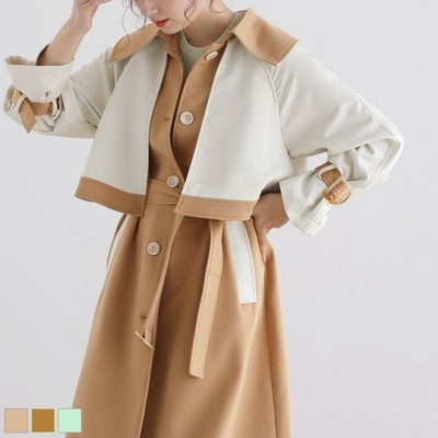 ルミノーゾコムサ デザイン トレンチコート ベージュ メーカー直配送