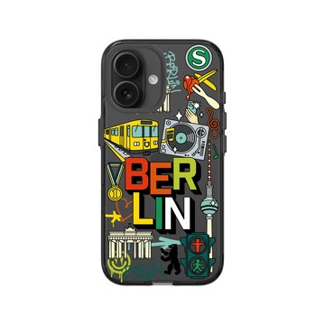 iPhone 16 Clear (相機按鈕) 酷墨灰 - City Collection 城市系列 - 柏林