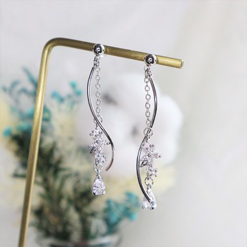 【氣質系列】田園風花之國 防敏感耳環