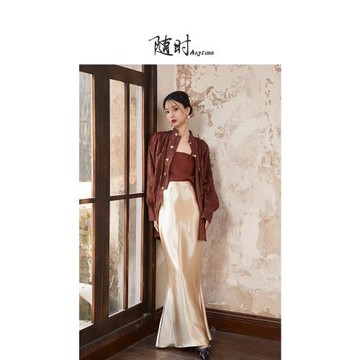 隨時anytime 霽紅新中式襯衫女國風防曬外套上衣薄款夏季2025新款