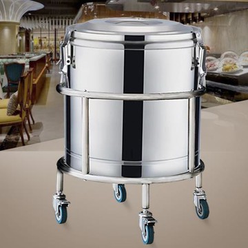 大號湯桶開水桶架子 保溫桶帶輪移動架支架 湯鍋食堂餐廳商用推車