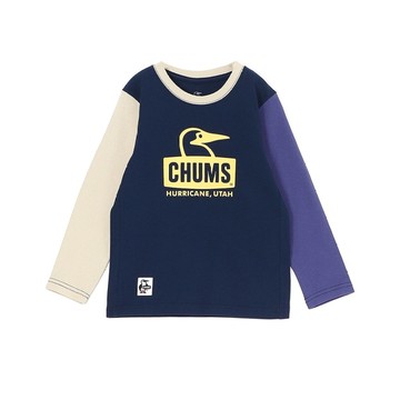 CHUMS Kids Booby Face L/S T-Shirt 中大童 長袖上衣 Purple Crazy CH211305C087