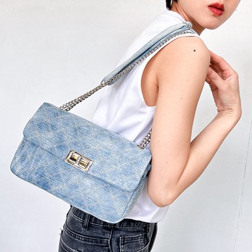 經典翻蓋包【回收牛仔褲再生】永續是最奢華的精品