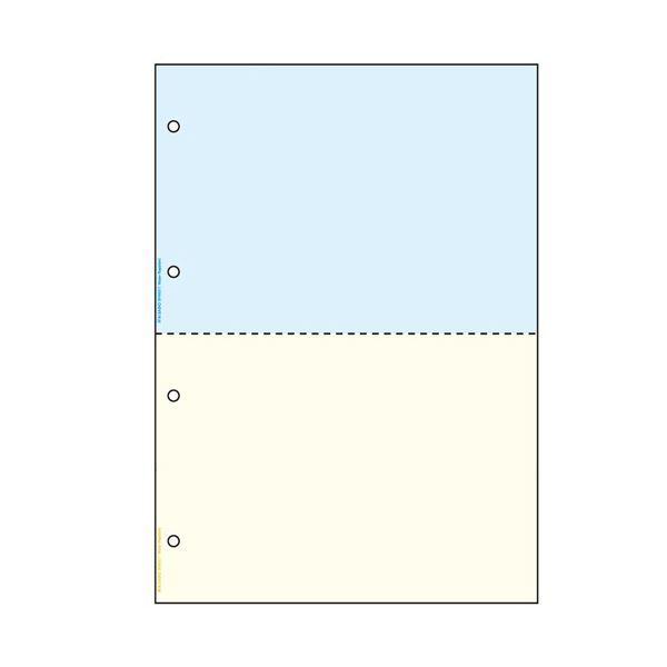 （まとめ）ヒサゴ マルチプリンタ帳票 撥水紙 A4カラー 2面 4穴 BPW2011 1冊（50枚） 〔×3セット〕