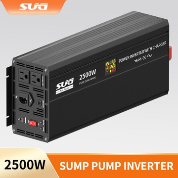 戶外電源 大功率逆變器 車載電瓶轉換 汽車備用電源12V110V 2500W 2.5KW 20A 污水泵逆變器 支持鋰電