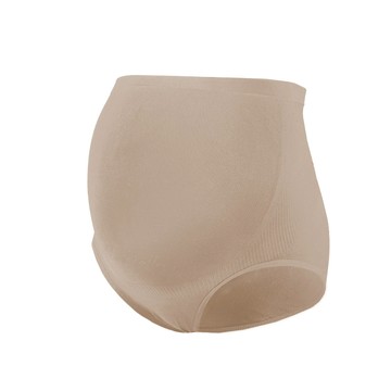 【孕婦推薦】抗菌無縫內褲-高腰 - F / 奶茶色