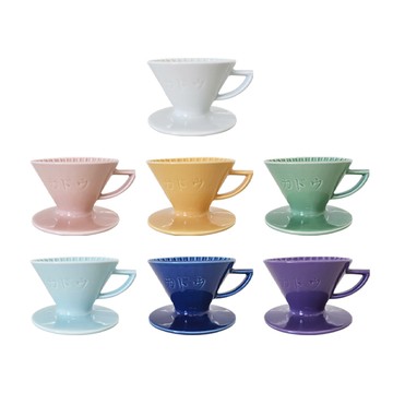 濾杯/濾紙 【KADOU珈堂】星芒濾杯「極」波佐見燒 M1 錐形陶瓷濾杯-藤花紫 /日本製/手沖咖啡濾杯/陶瓷/錐形濾杯