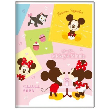 【震撼精品百貨】2023年 掛曆/年曆/手帳~Micky Mouse_米奇/米妮~ 米奇 2023 A6年曆手帳本-戀愛*68603